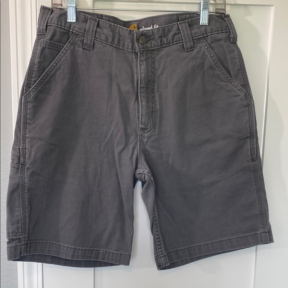 CARHARTT RELAXED 10" RIGBY CANVAS DUNGAREE WORK SHORTS - Picture 1 of 7